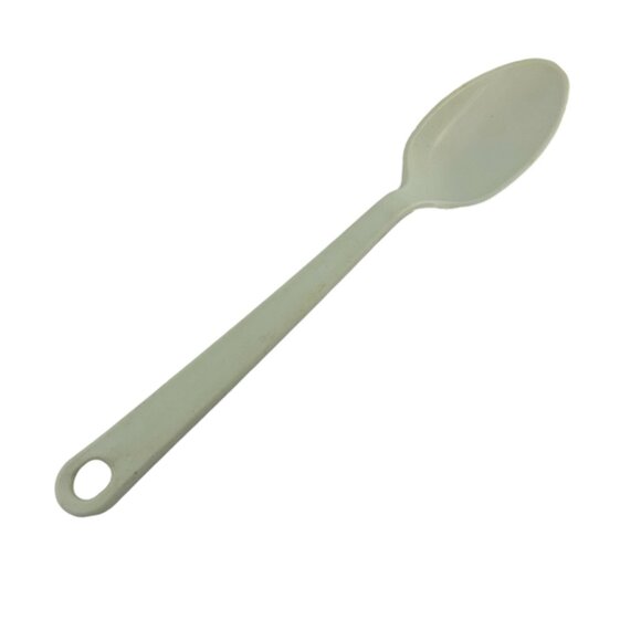 Vintage Tailor Made Ivory White Serving Spoon USA Made 11.5" Long - Picture 1 of 7